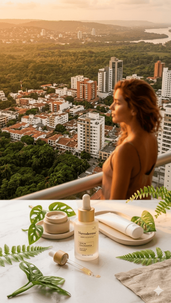 Skincare clima tropical Colombia Barranquilla Cali Medellín piel sana